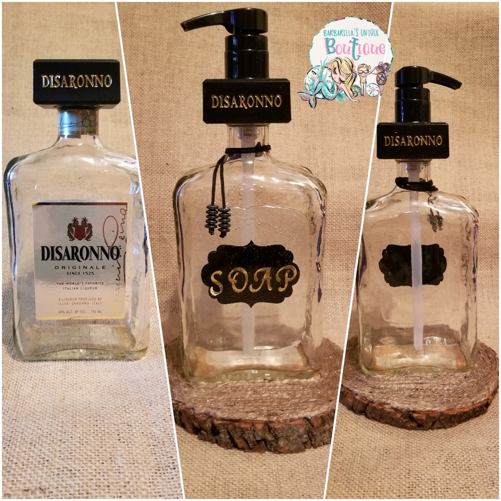 Disaronno Bottle Soap/Lotion Dispenser